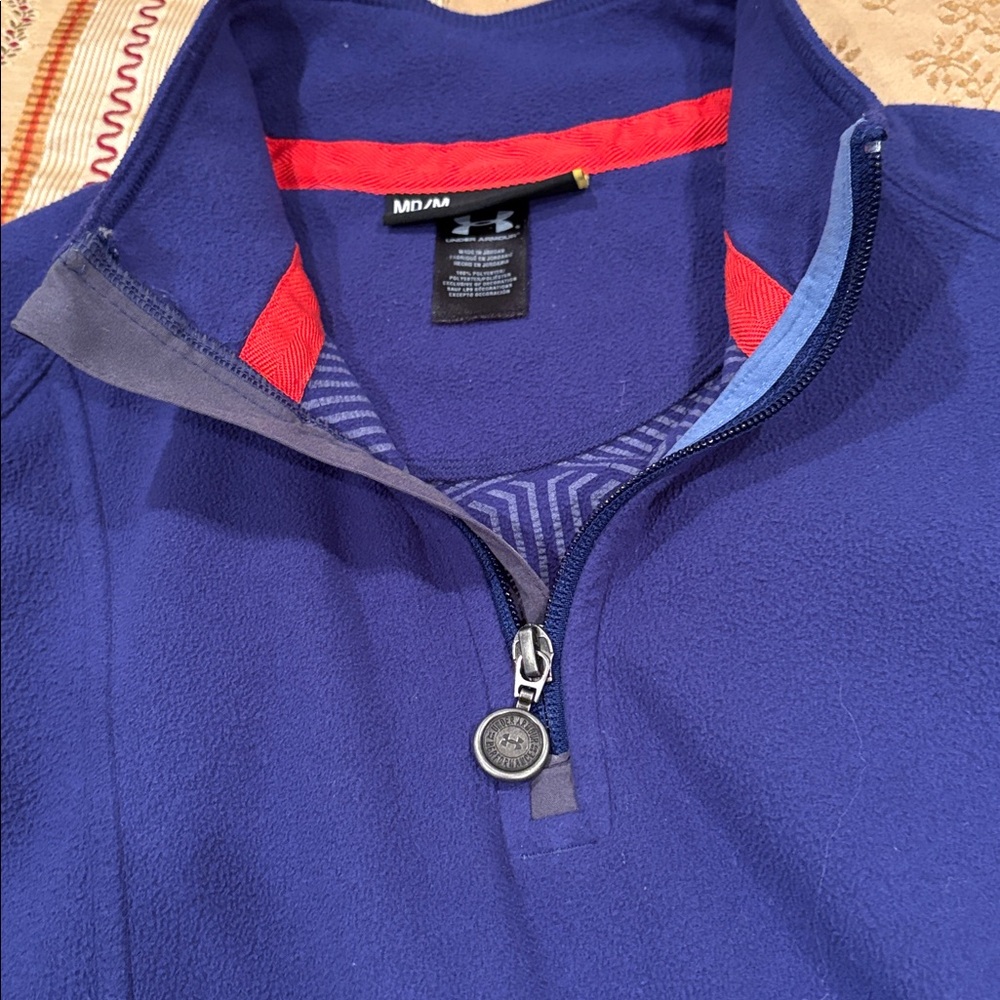 Under Armour Semi-Fitted Pullover Jacket, 100% Po… - image 5